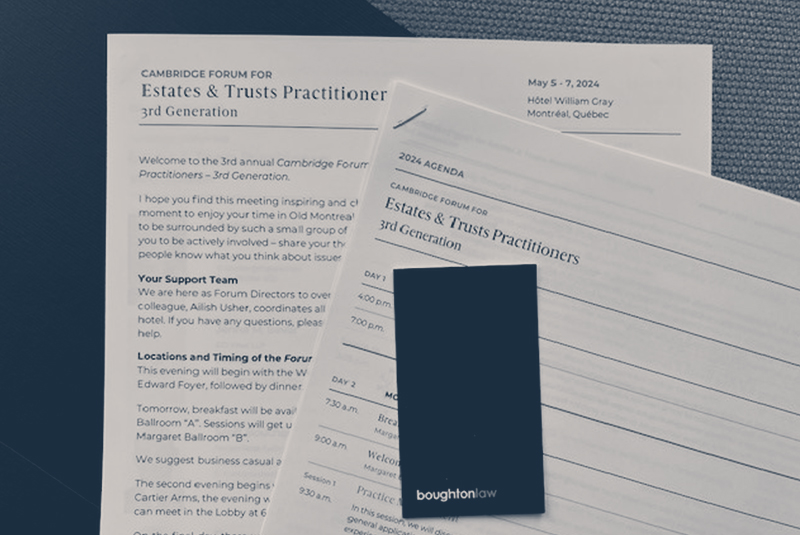 Cambridge Forum For Estates & Trusts Practitioners Recap