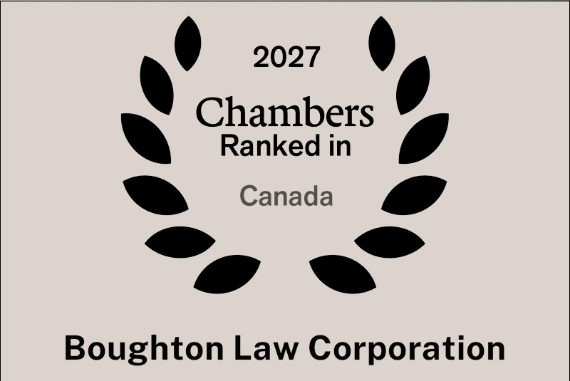 Boughton Law Recognized in Chambers Canada 2027